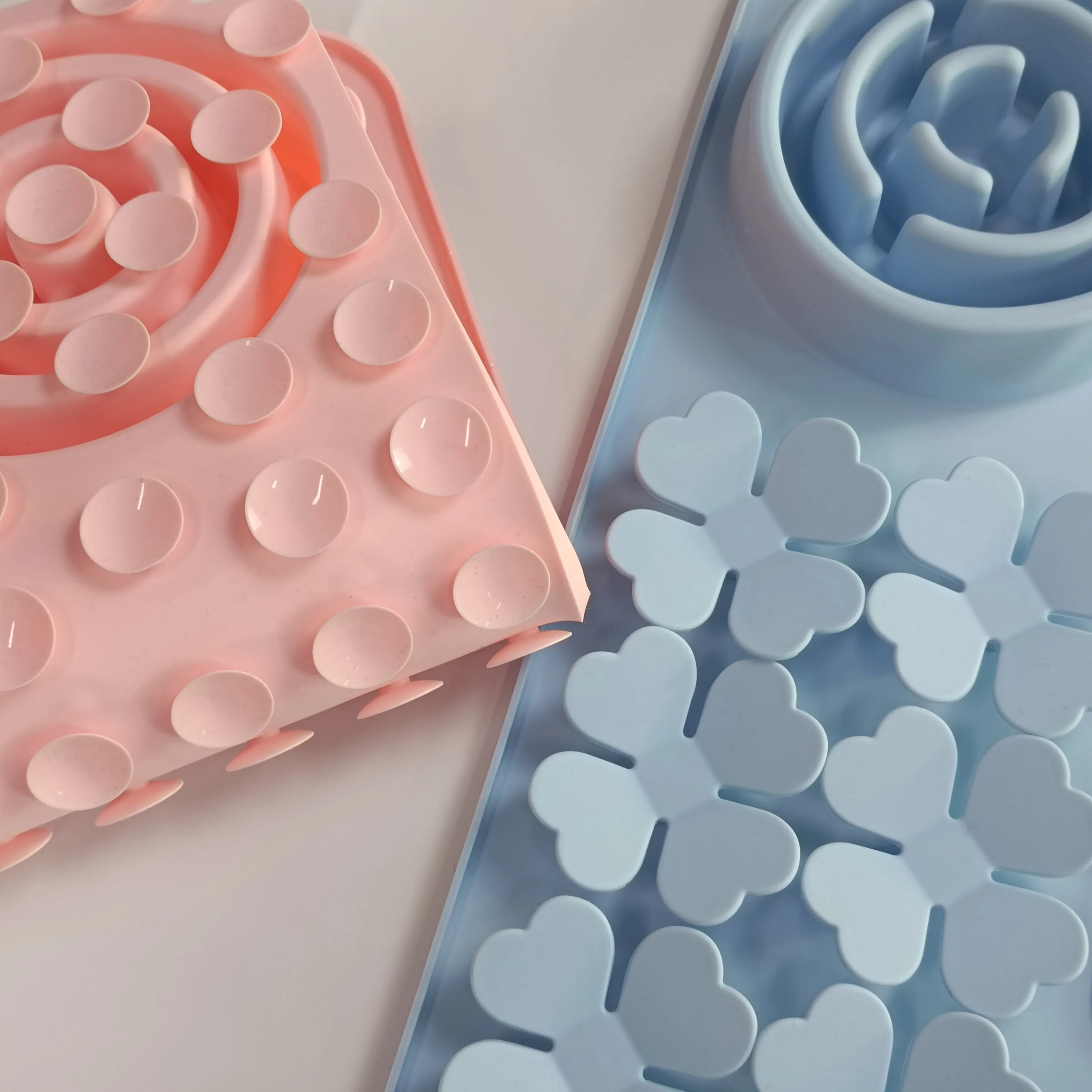Licking Mat for Dogs & Cats 2 Pack with Suction Cups Dog Peanut Butter Lick Pads for Boredom Reducer Perfect for Bathing Groomin