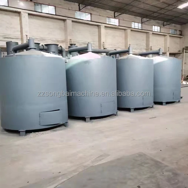 Large Capacity Activated Carbon Rake Furnace Biochar Carbonized Stove Bamboo Charcoal Carbonizaton Furnace