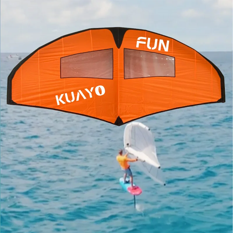 New Design Kitesurfing Set 110L & 140L Inflatable Surf Kite Wing Foil and Aluminum Carbon Hydrofoil Board Factory Price