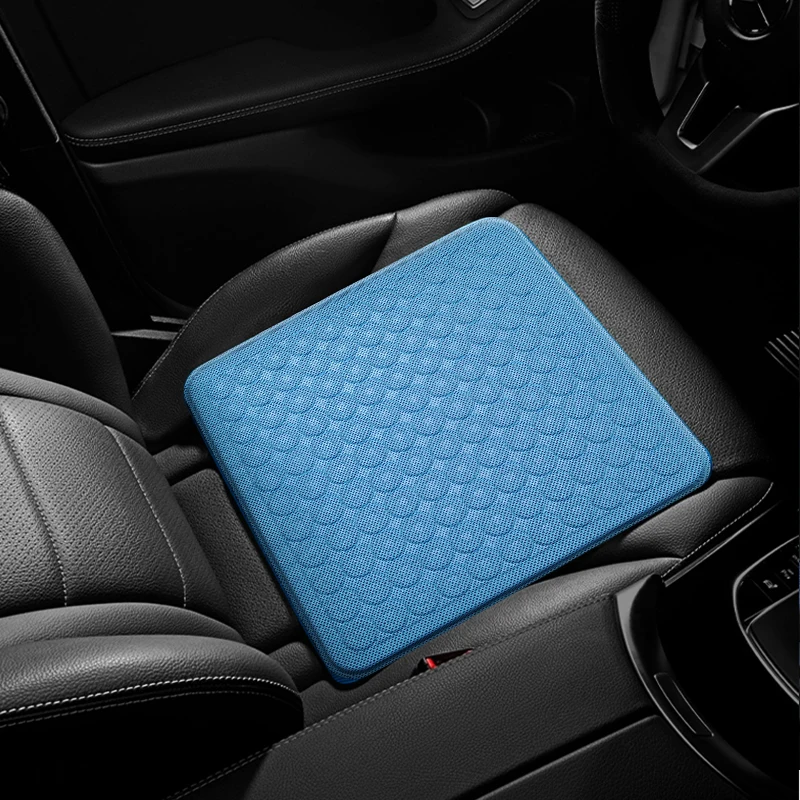 High Elasticity Summer Cushion 3D Breathable Anti-slip TPE Cold Gel Car Seat cushion Honeycomb ventilation mat truck cooling pad
