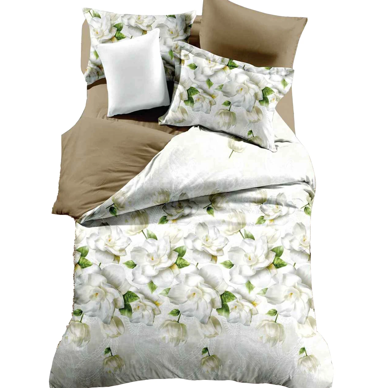 KOSMOS bedding linen customized size floral printed 90 gsm microfiber bed sheet set
