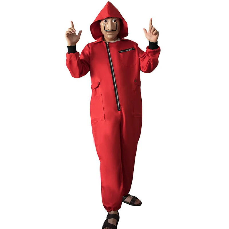 Spain TV Salvador Dali Movie Costume Money Heist The House of Paper La Casa De Papel Halloween Party Costumes cosplay costume