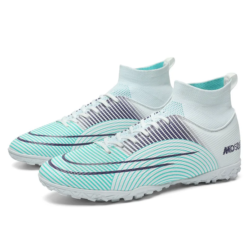 Mandarin duck football boots male and female spikes crushed nails teenage children students artificial grass training shoes