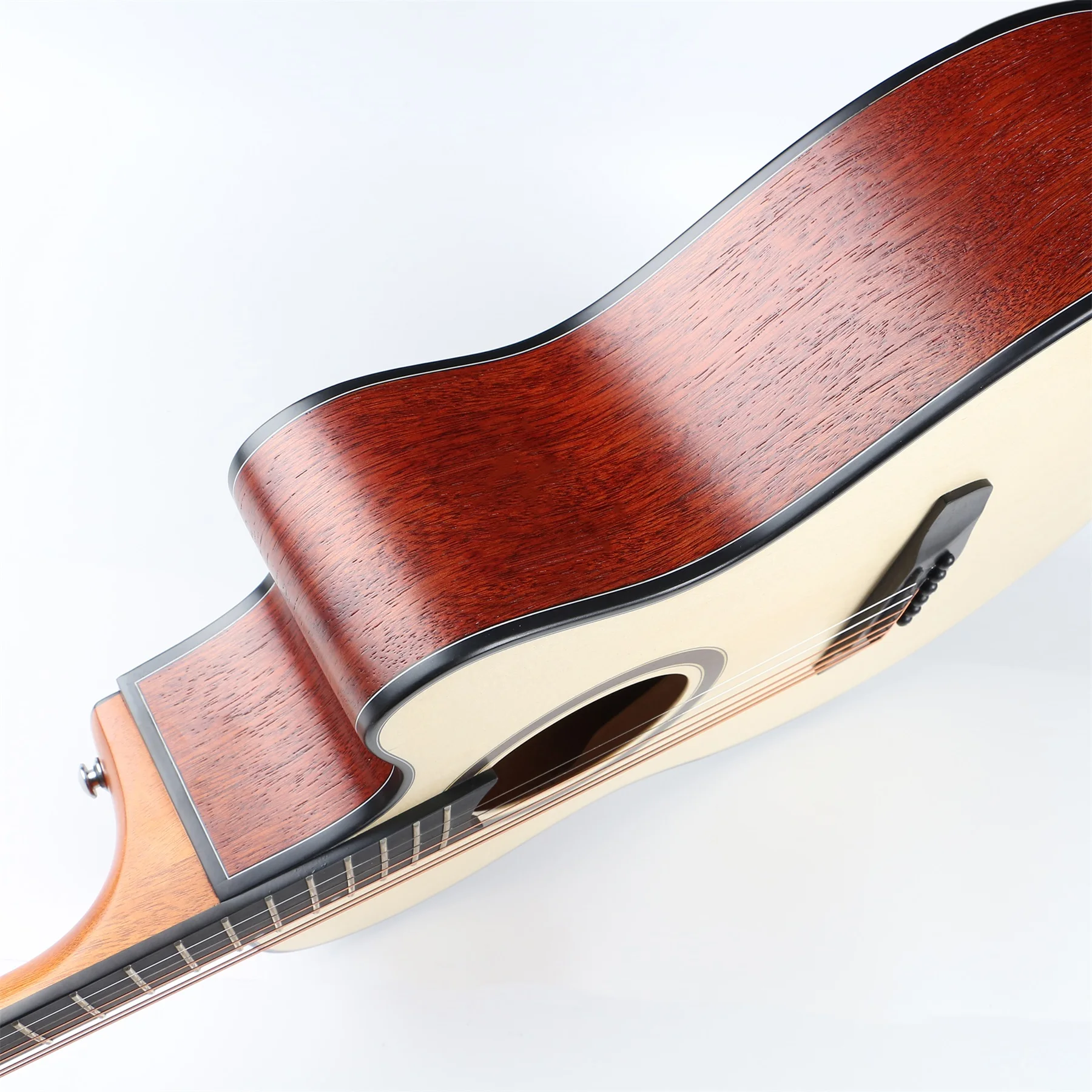 Handsome Middle-end Acoustic Guitar Spruce Top Sapele Back 40 Inch With Arm-rest Guitar Deviser Ls-560