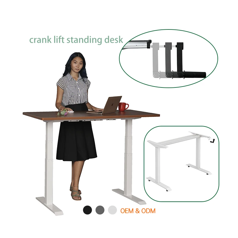 school furniture student table manual folding workstation height adjustable standing desk frame