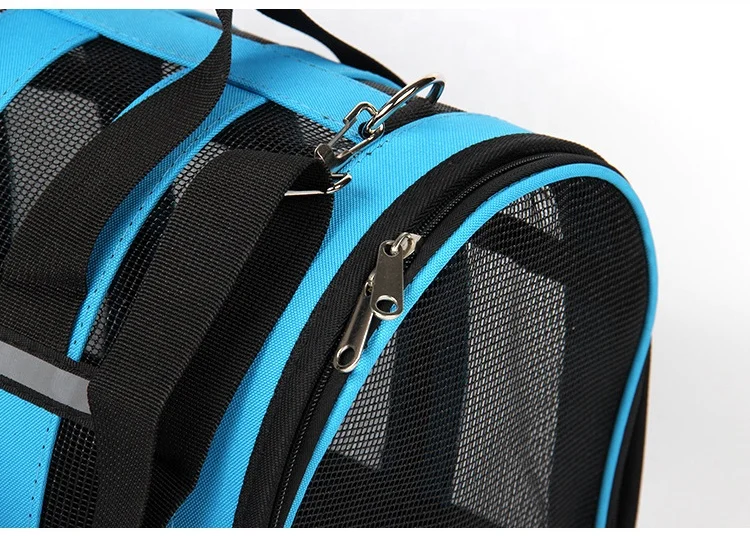 Breathable Portable Washable Airline Approved Collapsible Mesh Pet Carrier for Small Medium Cats Dogs