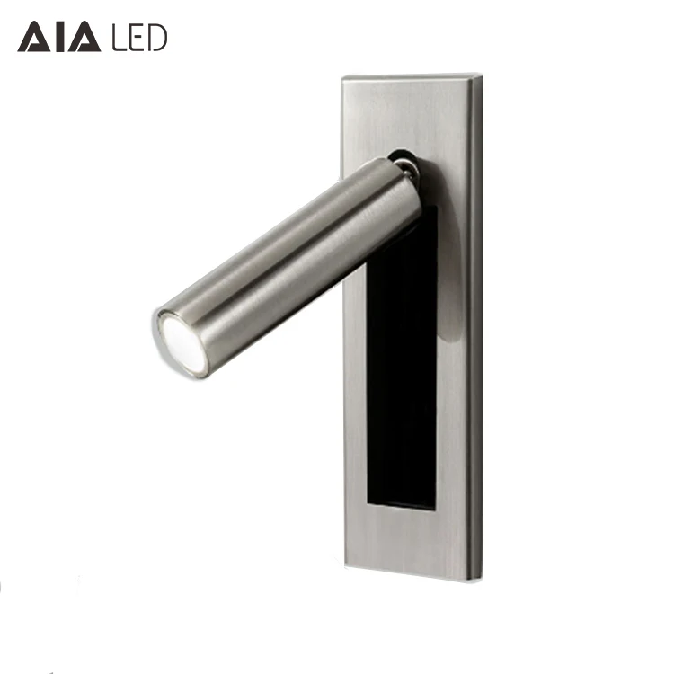 Professional beadboard wall lamps 3W led bedside wall lighting reading lamp book bed wall light for hotel villa