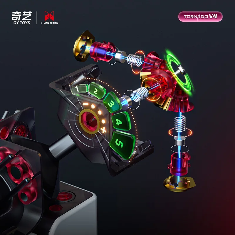 Qiyi Feng 3*3*3 Generation IV XMDV4UV Feng 4 Drill Surface 3rd Order Magnetic Speed Twist Race Flagship magic Cube
