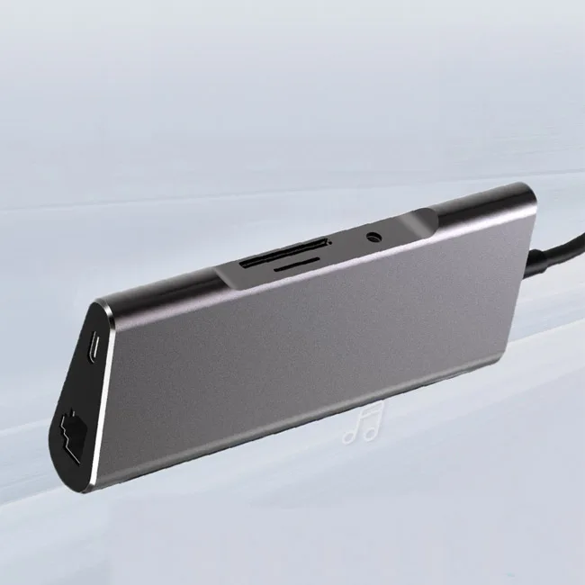 USB C Hub 9-in-1 USB-C Power 4K USB C to HDM Ethernet Card Reader