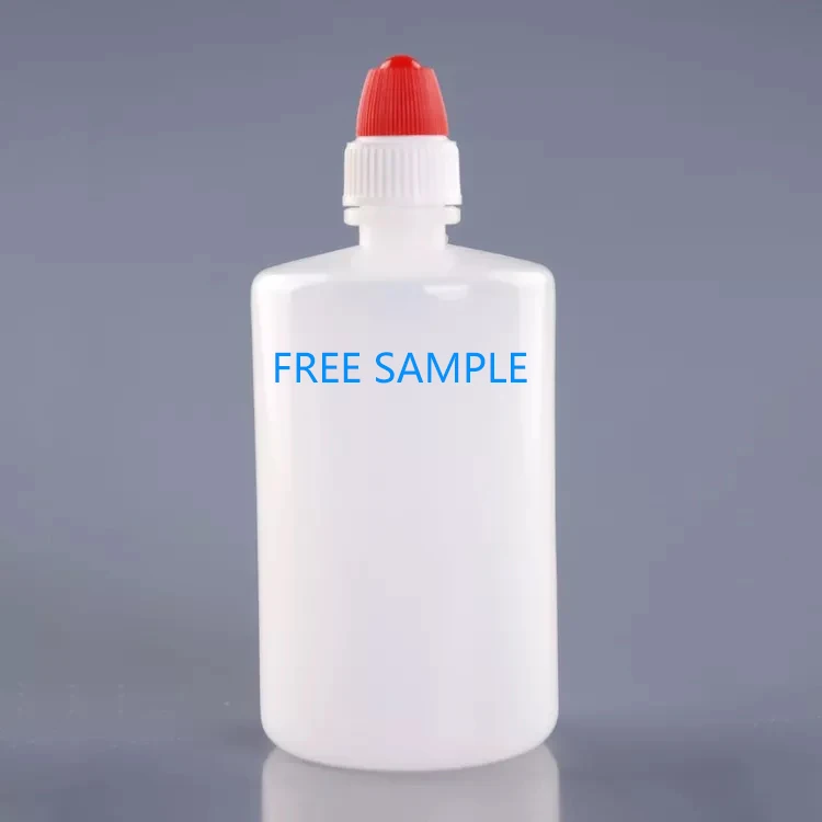 Ldpe plastic dropper bottle 100ml 120ml with childproof screw cap
