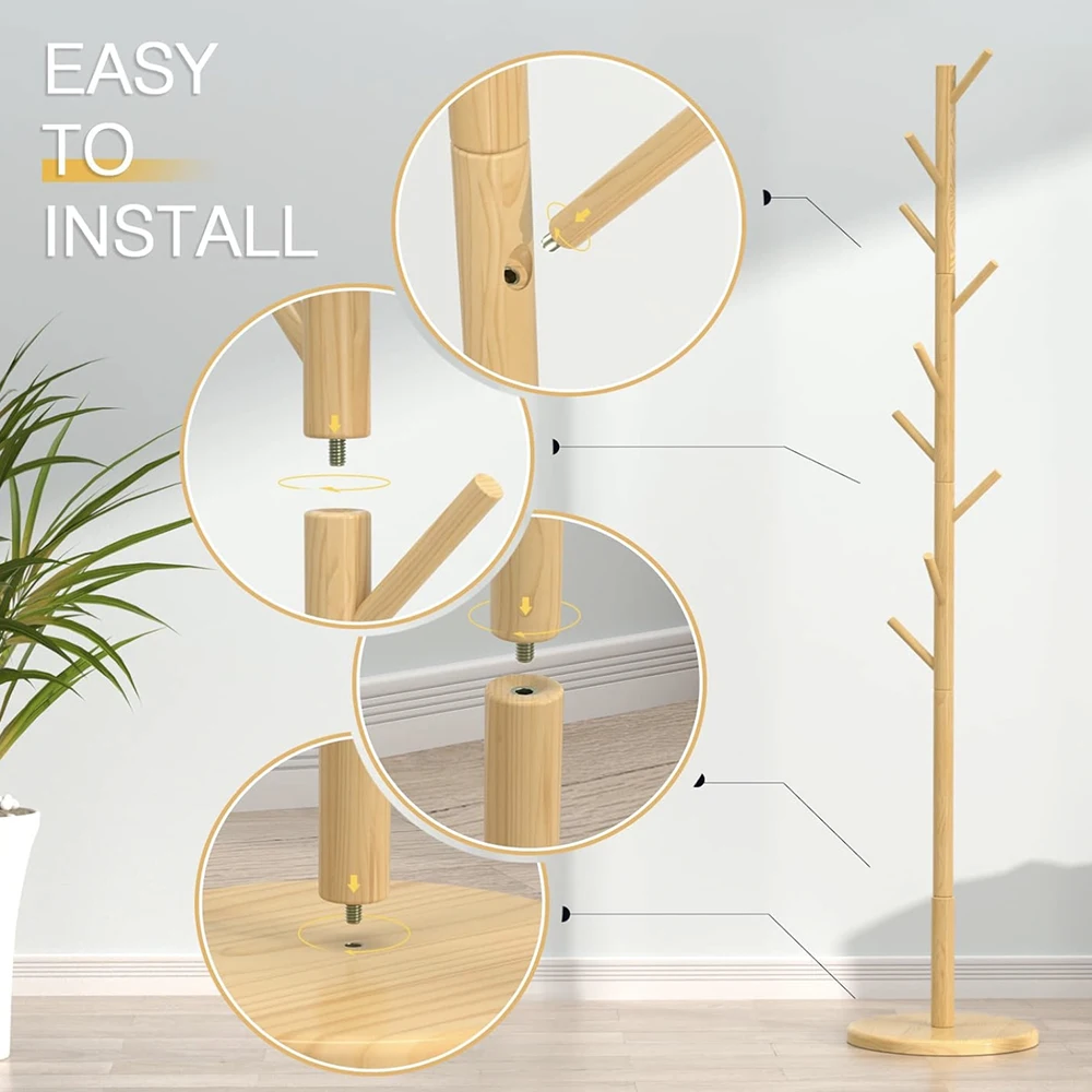 Modern living room furniture - Cheap vertical clothes hangers bag hangers wooden Stand standing Coat rack