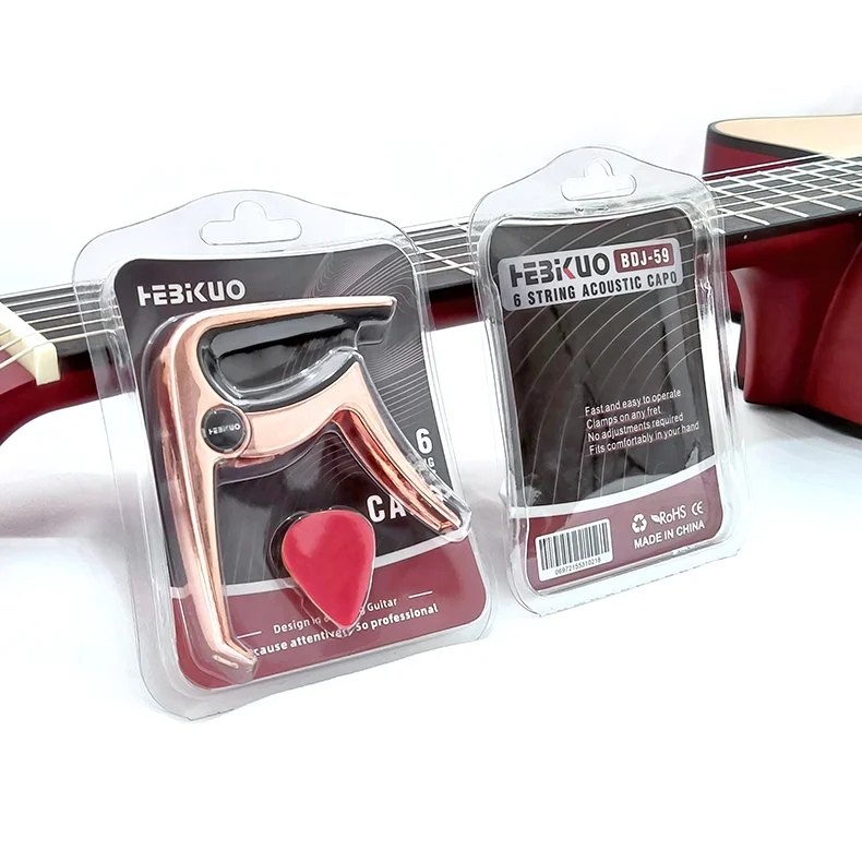 guitar capo with 3 pick