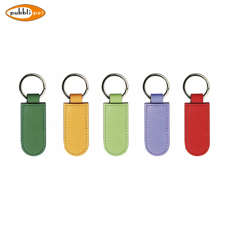 
Promotional Items Customized Key Ring PU Leather Keychain 