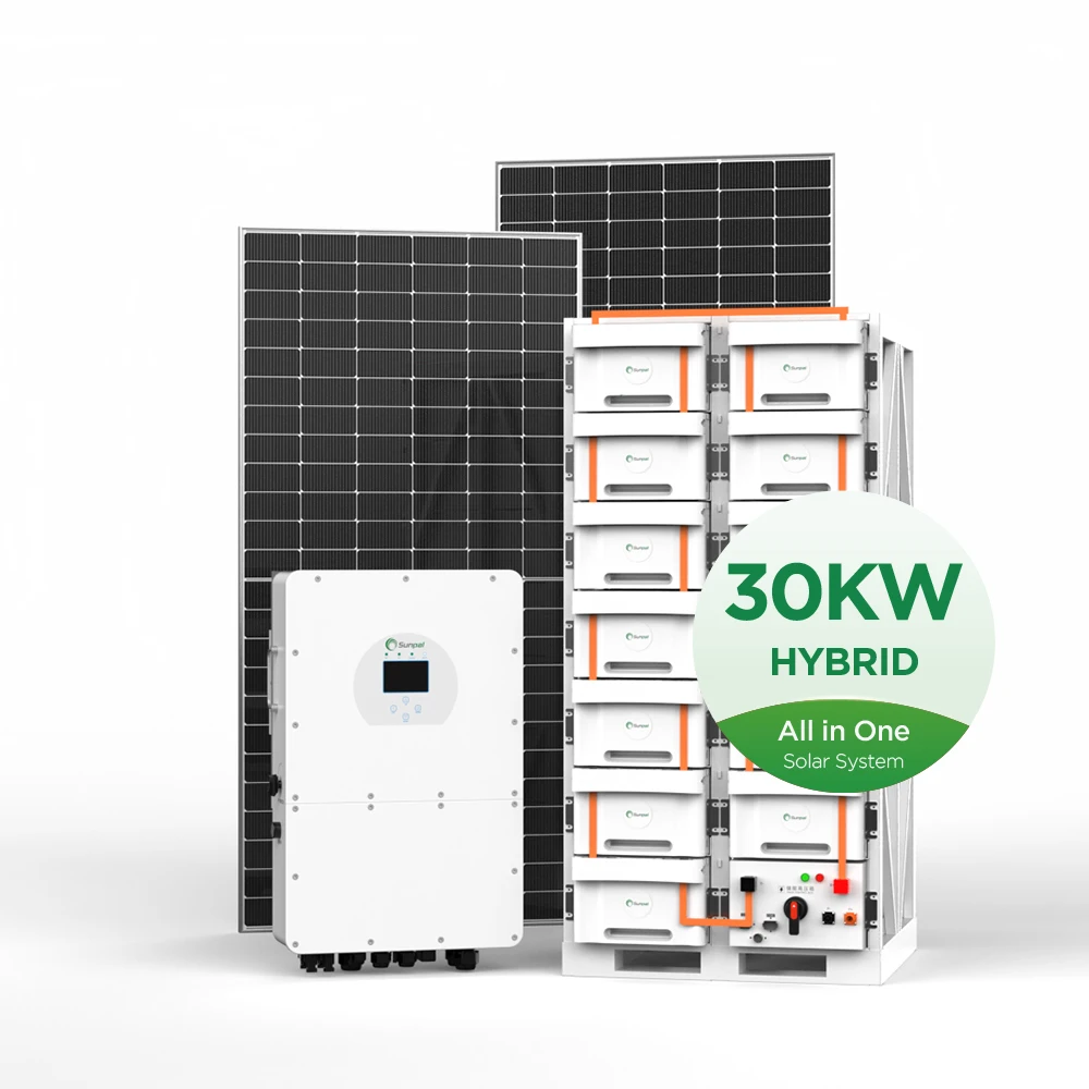 Sunpal hybrid energy storage system 30kw three phases solar system set