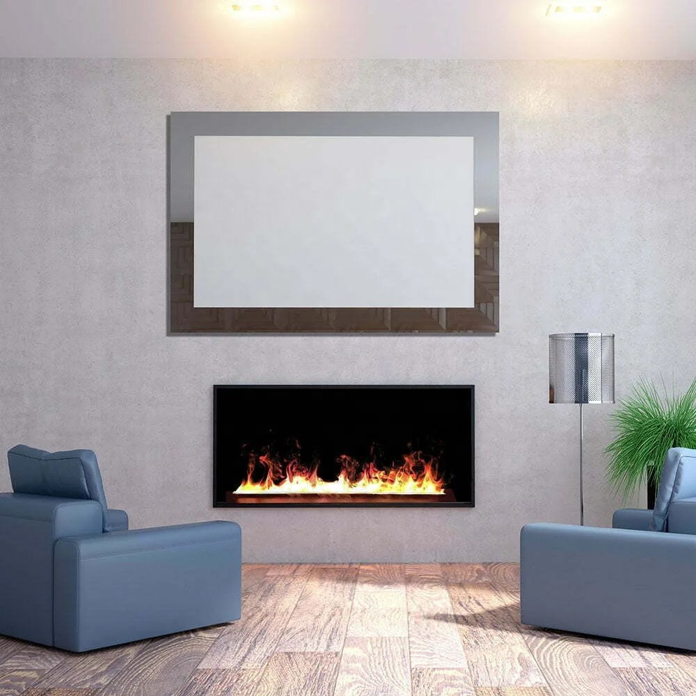 Linear Design Electric flame Fireplace Heater Multi-Color Flame Steam Water Vapor Dropshipping from Fireplaces Direct