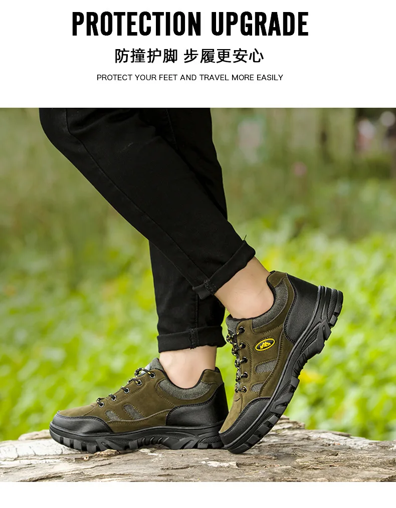 Breathable durable Mens Hiking Shoes low cut Boots Outdoor walking training trekking sneakers shoes for men