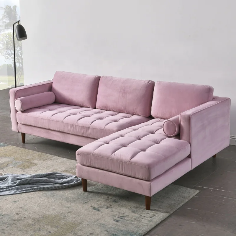 Women Modern Sectional Sofa L Shaped Sofa Set Furniture Corner Sofa