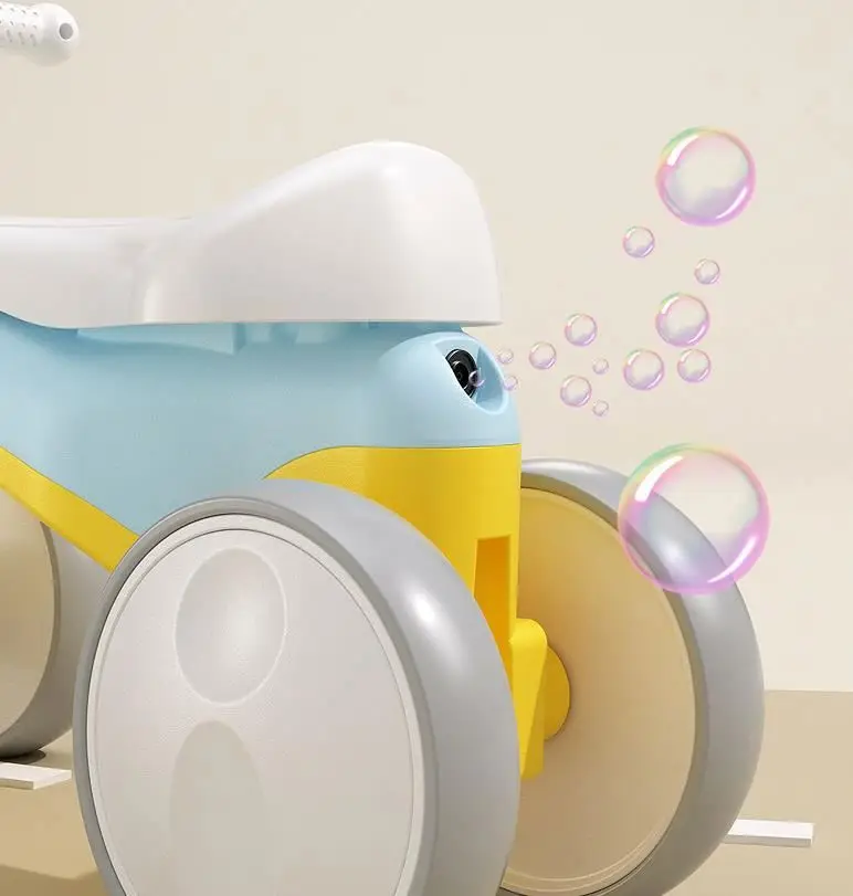 2022 Wholesale Low Price Flashing Light  Multi Music  Baby Walking Balance Bike with Bubble