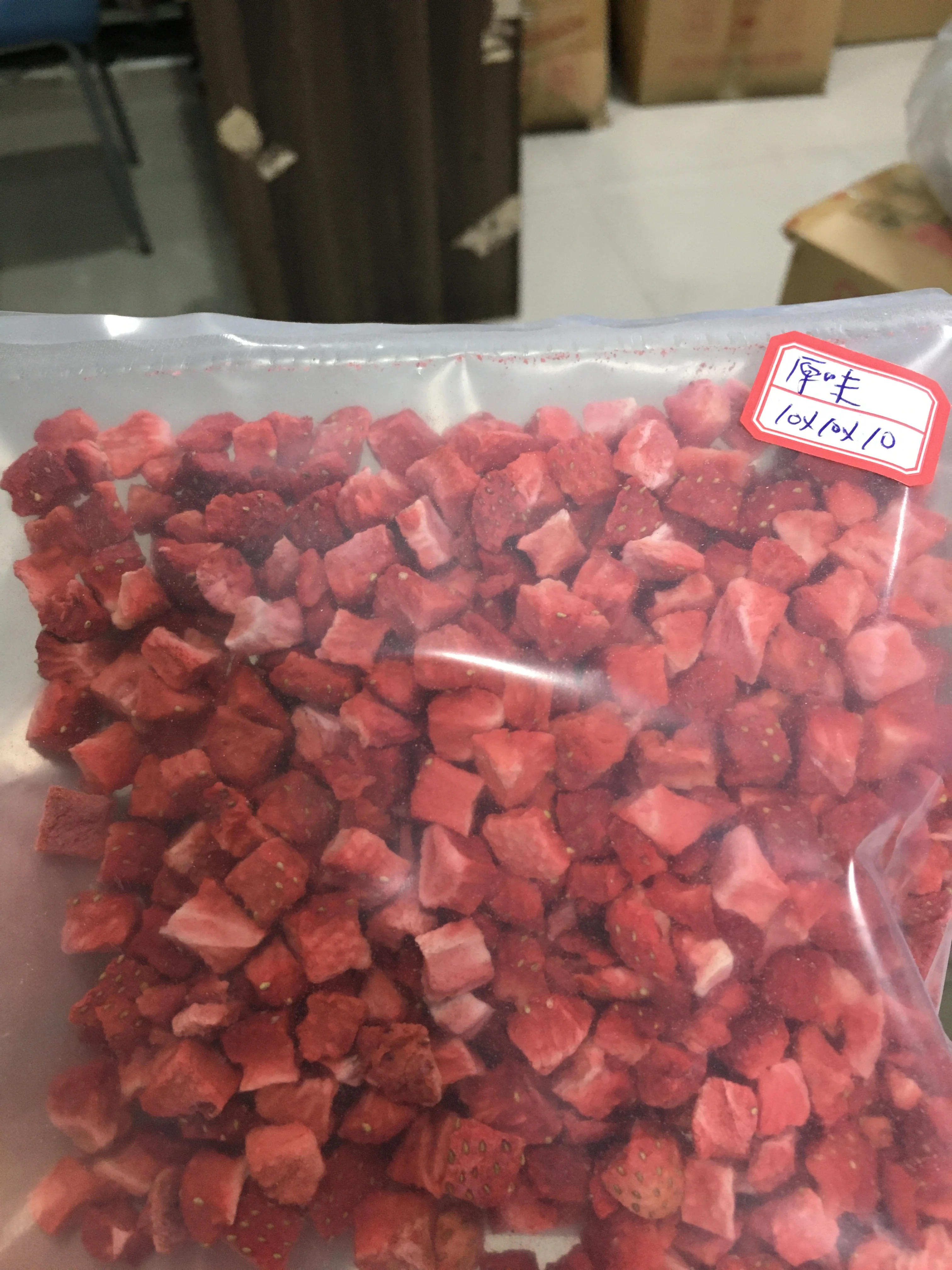 Healthy dried snack freeze dried strawberry