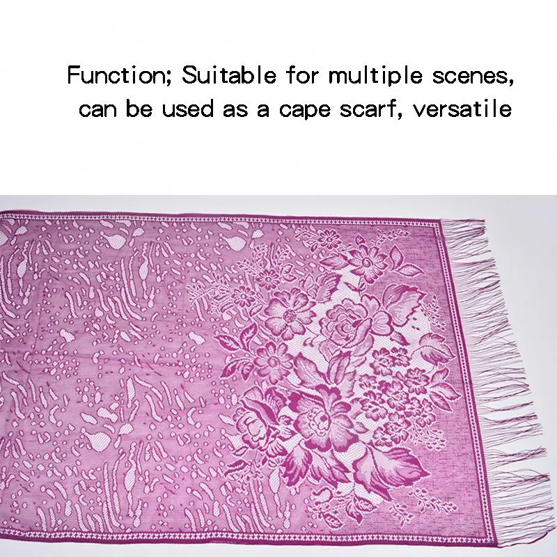 new long Polyester  lace hollow out tassel ladies muslim scarf hijab hijab scarf for women