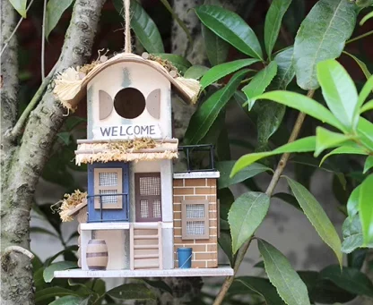 Gifts & Decor Rustic, Old Time Country Store Wooden Bird House antique outdoor bird house ,wooden bird house high quality/