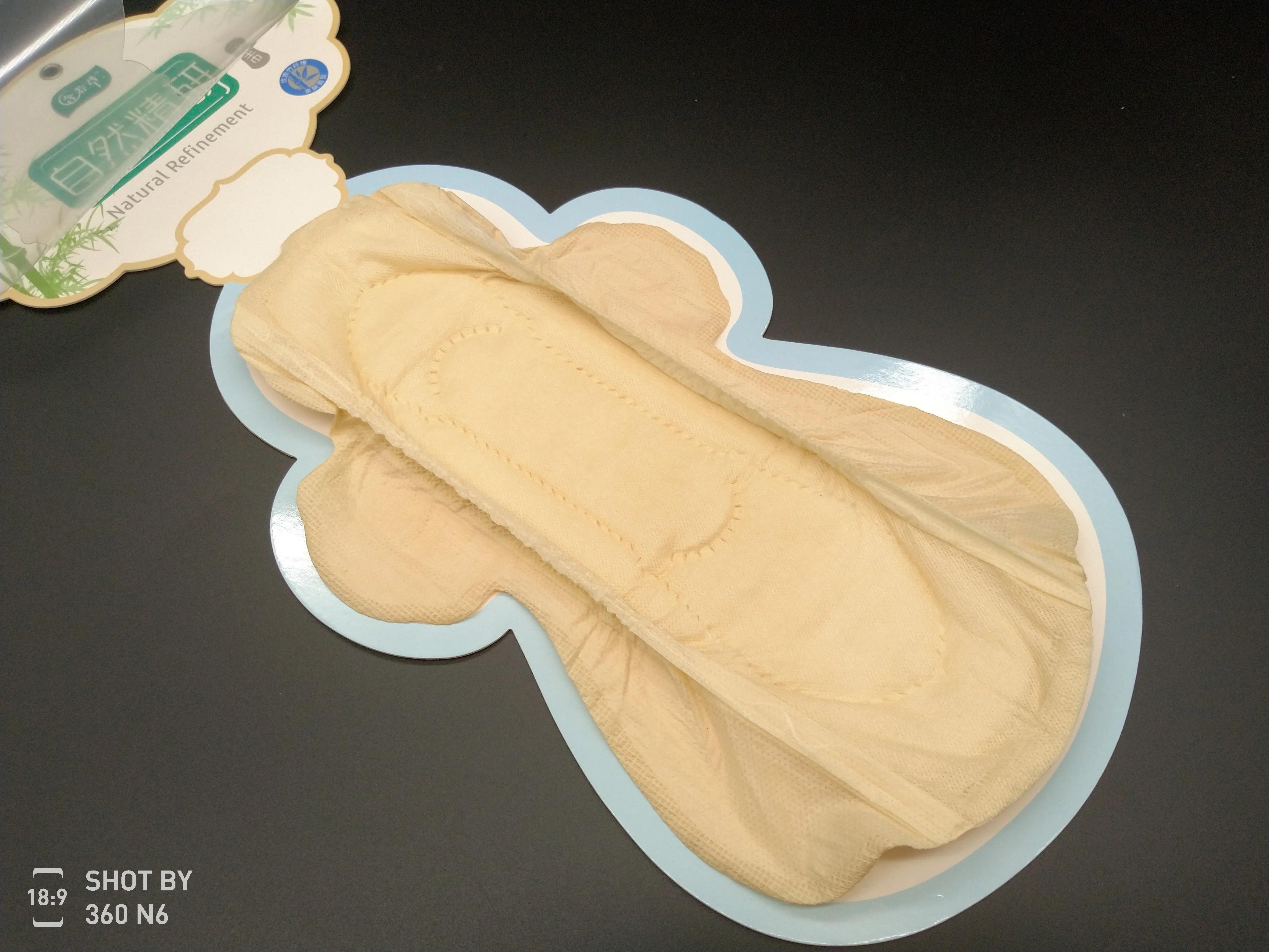 
Natural bamboo fiber sanitary napkin factory biodegradable materials napkins support 