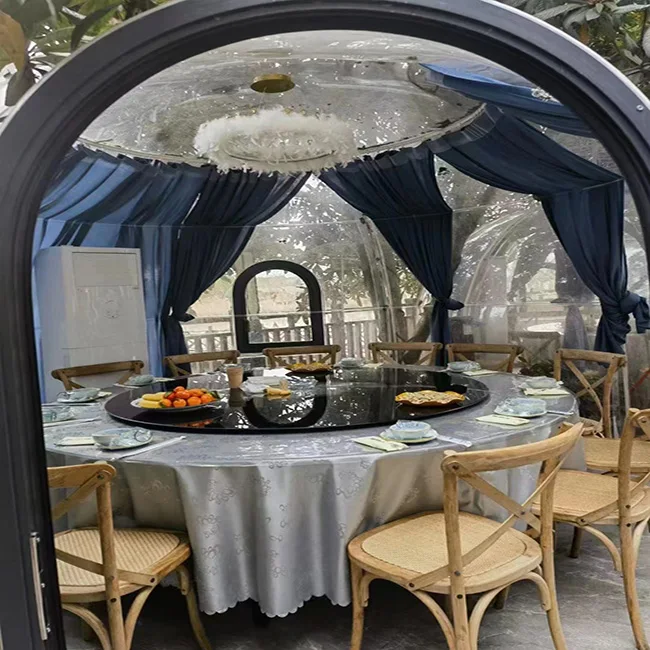 Rain and impact resistant outdoor Transparent Garden Dome Luxury Dome Bubble House