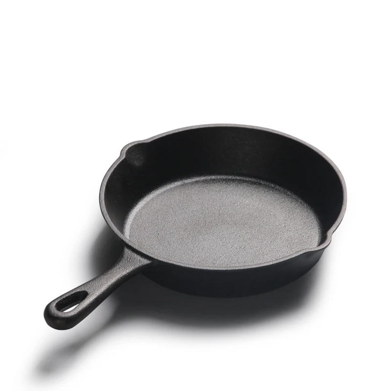 14/16/20/26cm Non-stick Kitchen Fried Steak Pot Egg Pancake Omelette Cooking Skillet Cast Iron Frying Pan