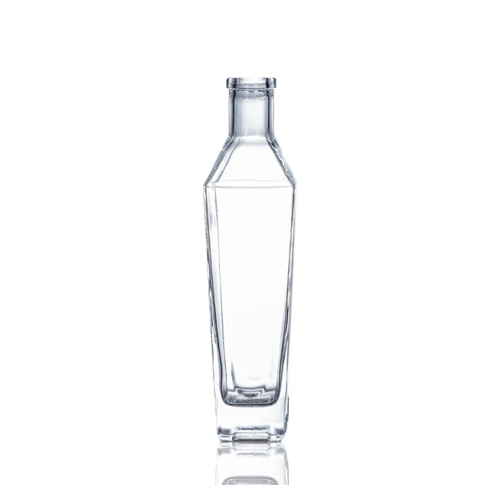 750ml mexico style empty square glass bottle for tequila