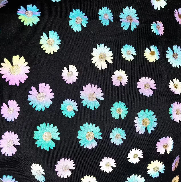 Color changing rainbow color reflective polyester fabric for fashion clothing jacket