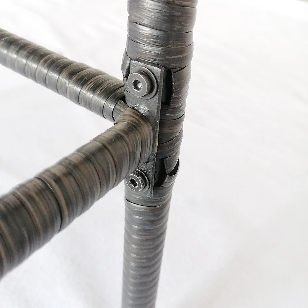 Chair Garden Furniture Bistro Set Wicker Chair Hot Sale Iron Outdoor Bar stools Bar Chair High Back and Seat With Arms White