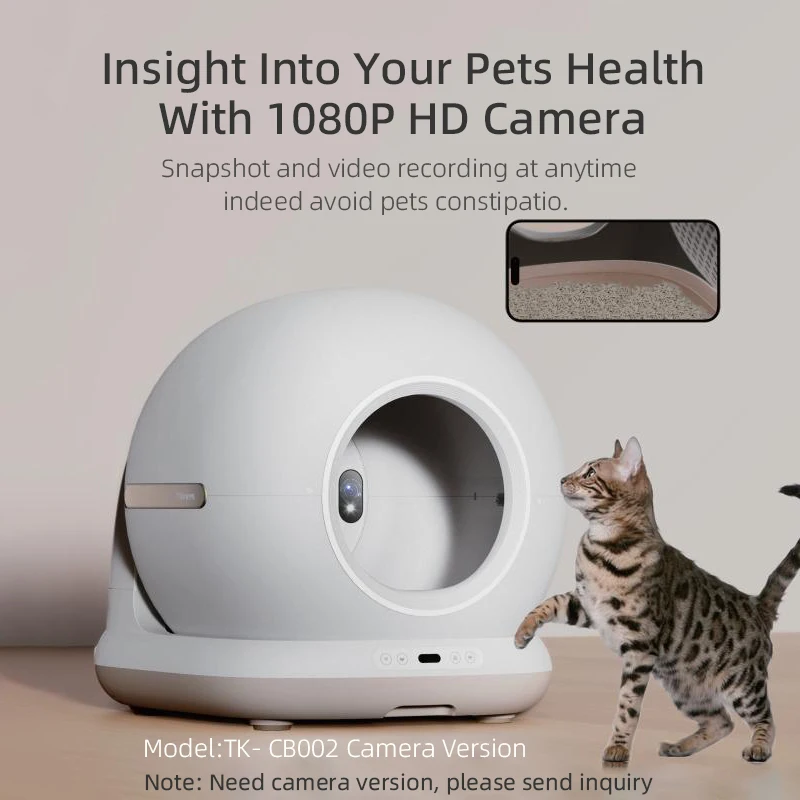 OEM Automatic Cat Litter Box Smart App Control Self Cleaning Litter Boxes Cat Sandbox Electronic Pet Toilet Cat Supplies