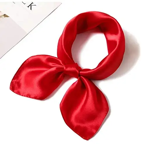 100% mulberry Silk Square Solid Color All Silk Scarf pure silk headscarf