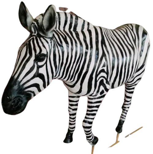 Натуральные статуи зебры GORILLA, полирезиновые статуи, скульптура зебры