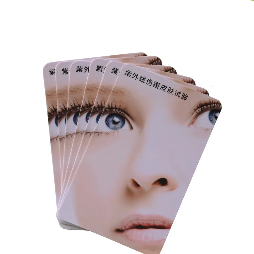 Factory Custom Promotional Gift 85*54mm Credit Card Size UV Test Card