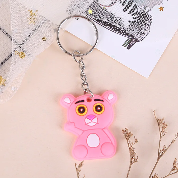 3D PVC kawaii cute cartoon keyring key chain ring pikachu character pvc rubber keychain