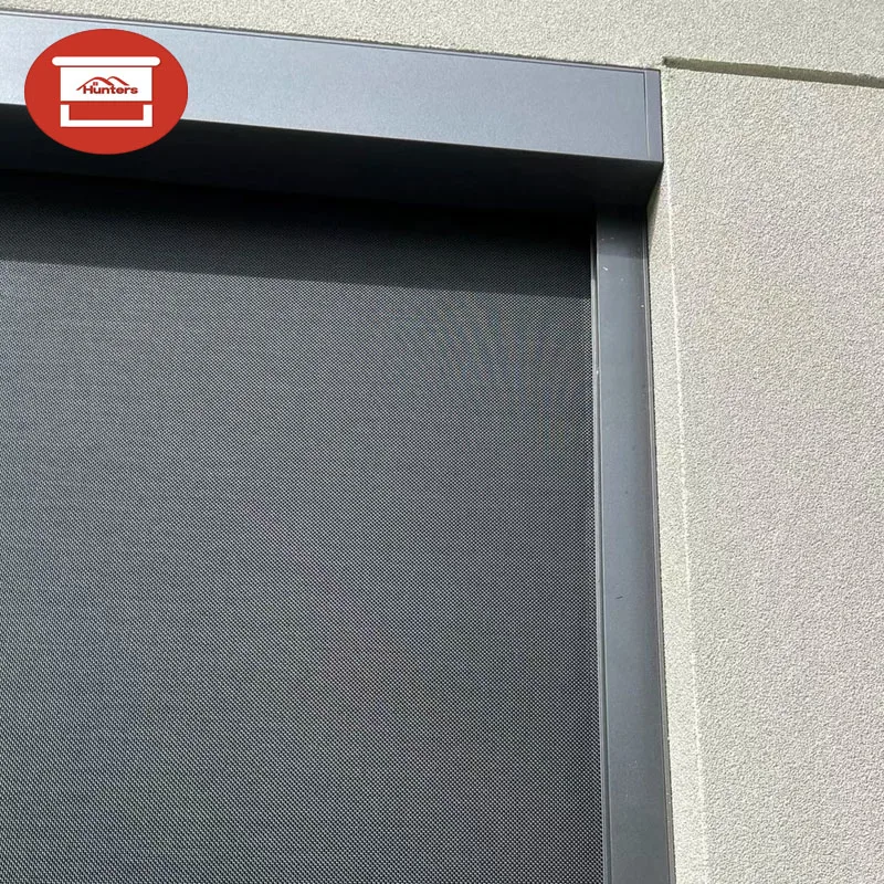 Outdoor Window Curtains Balcony Patio Cover Windproof Waterproof Zip Track Motorized Zipper Roller Screen