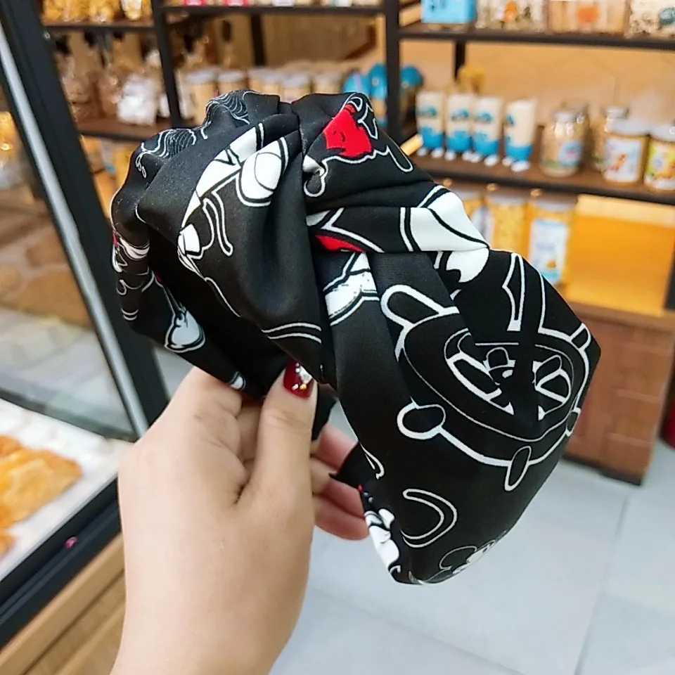 mickey mouse headbands cartoon print minnie beauty headband hair accessories for kids girls headbands