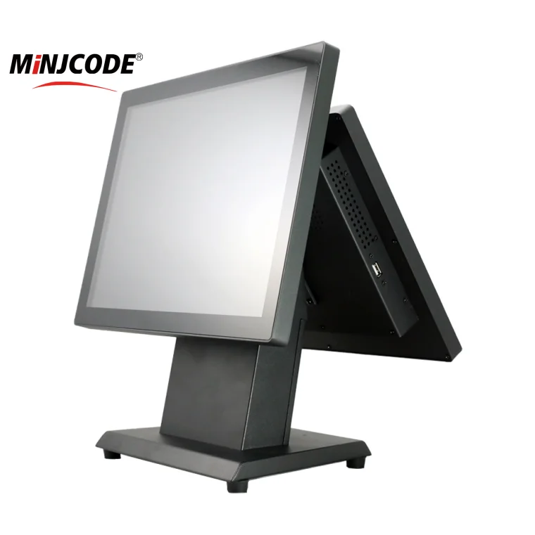 MINJCODE MJ1515 Small POS Machine POS Windows Double Billing Machine Android POS Hardware Systems Clothing Store