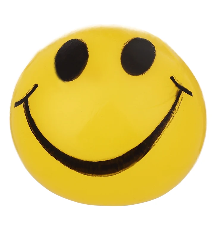 Высококачественный рекламный новый дизайн экологически чистый красочный мяч из термопластичной резины Сжимаемый смайлик мяч игрушки для веселья