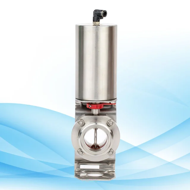 Electric-Pneumatic Actuated Butterfly Valve With Motorized Control