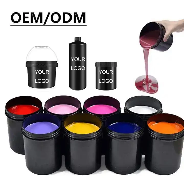 2024 Hema Free1kg/5kg Creat Your Logo Nail Painting Color Gel Polish Uv Led Nail Gel Polish Wholesale Very Good Nail Gel Polish