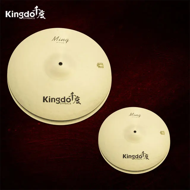 Strength seller Kingdo China factory price B20 14' Ming Hihat cymbal electric drum set lemon cymbal cymbal set