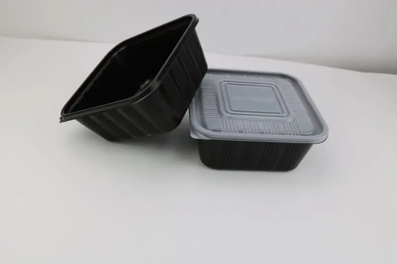 PP Plastic Lunch Box Hot Food Container 2 3 4 5 6 Compartment Disposable Rectangle Oven Safe Restaurant Takeout Food Container