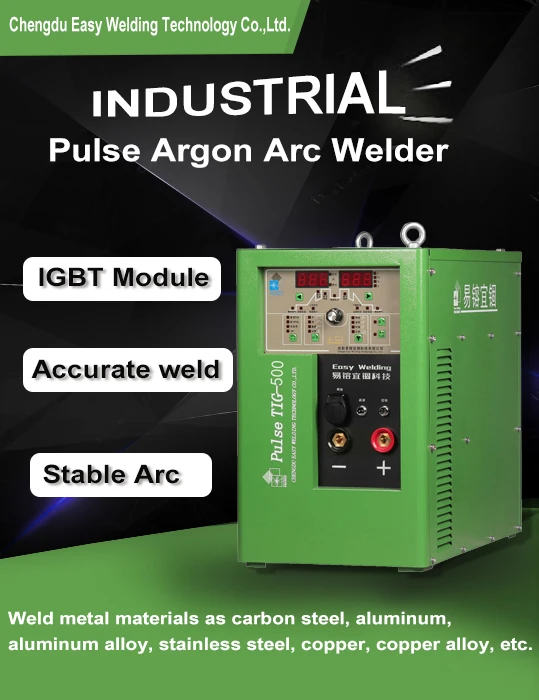 IGBTFrequent Aluminium Welding Machine AC DC Pulse Industrial Grade Tig Argon Arc Welding Machine TIG-500 Pulse TIG Welder