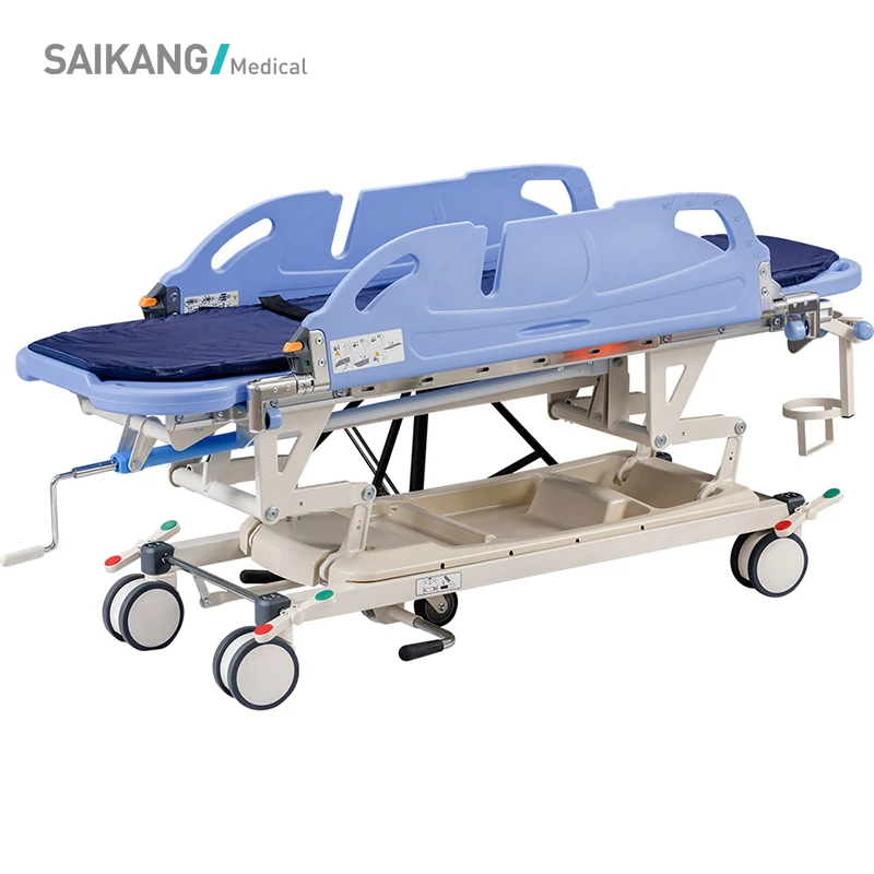 SKB041-6 SAIKANG ABS боковые балки 2 функции складные медицинские на колесах для переноски пациентов