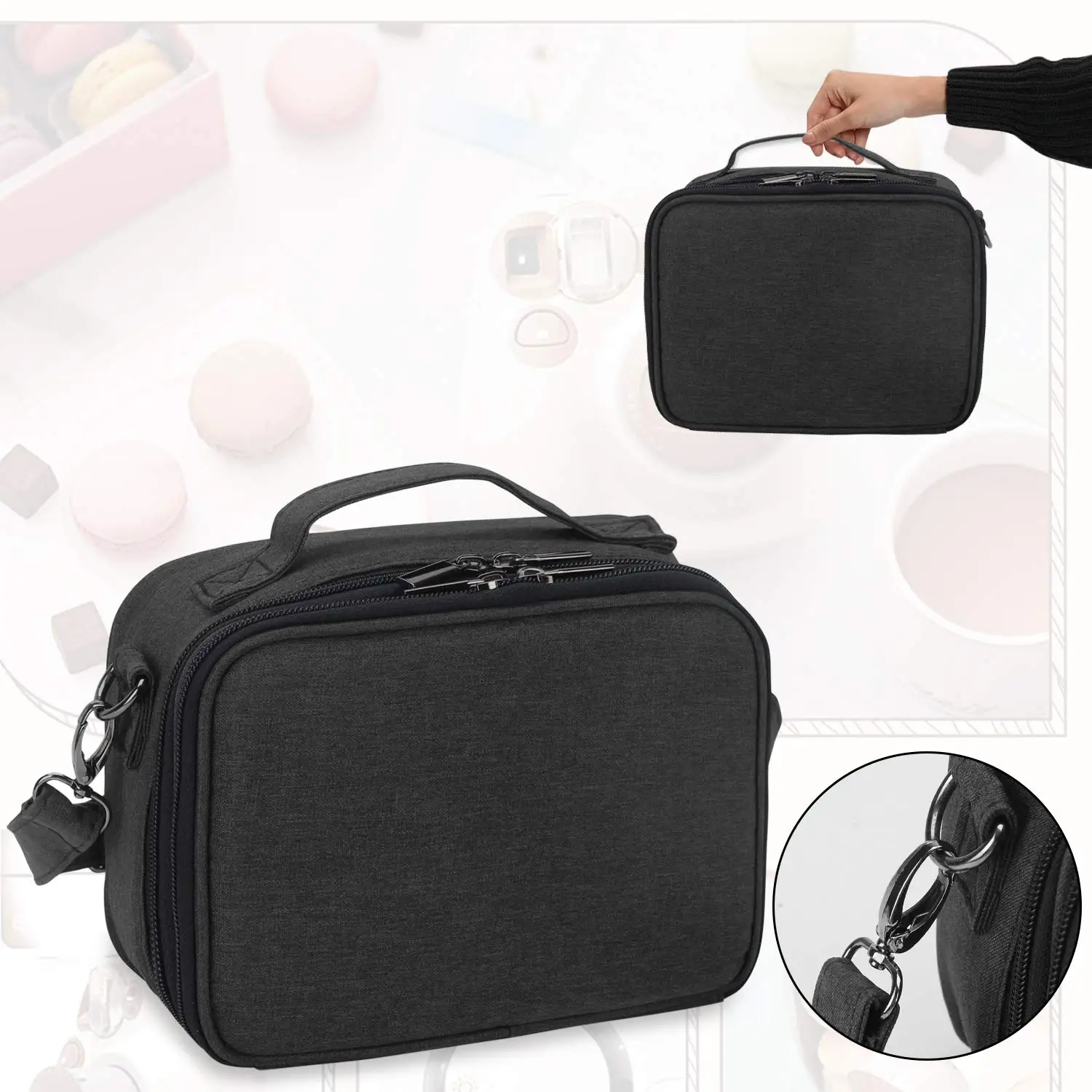 Camera Case Compatible with Mini Instant Polaroid Camera and Accessories Portable Camera Bag