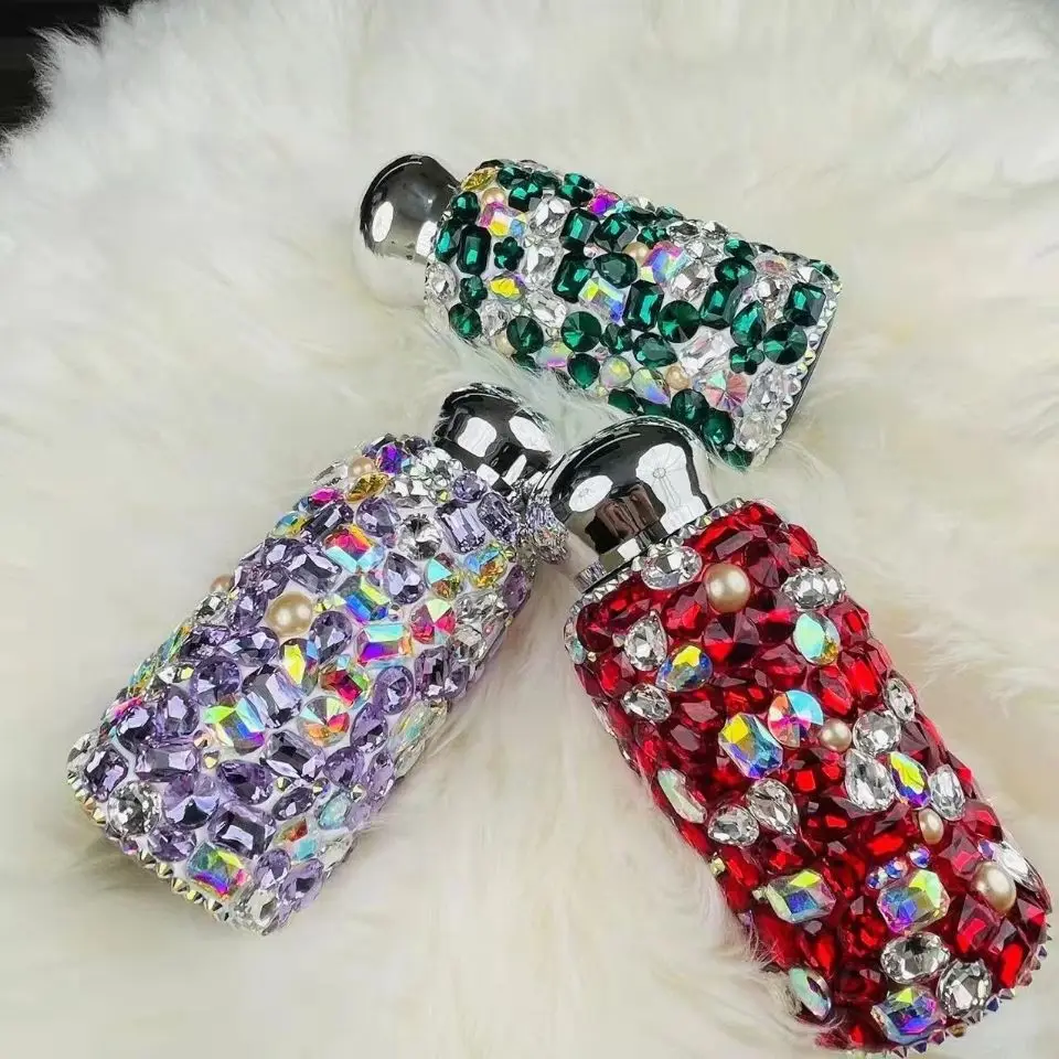 14 oz INS  Stainless steel cup Custom Drink Bottle Bling Rhinestone diamond tumbler for gifts