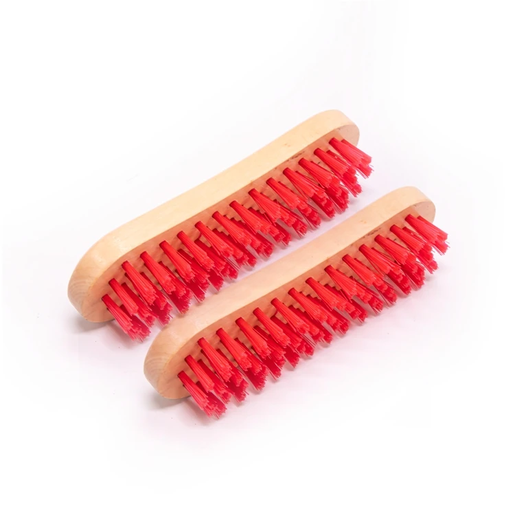 Cheap Brush PP Hair Wood Handle Cleaning Nubuck Suede Leather Shoes Boot Hair Brush