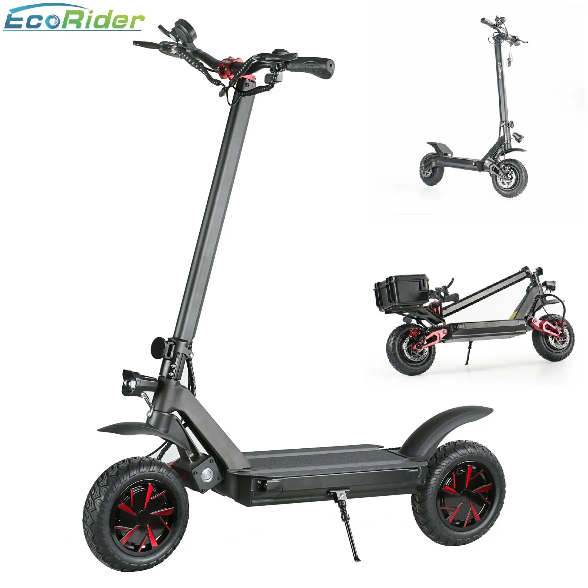 Factory Price 10-Inch 60V 3600W Powerful E Scooter Dual Motor Two Wheel Electric Scooter Foldable with Seat